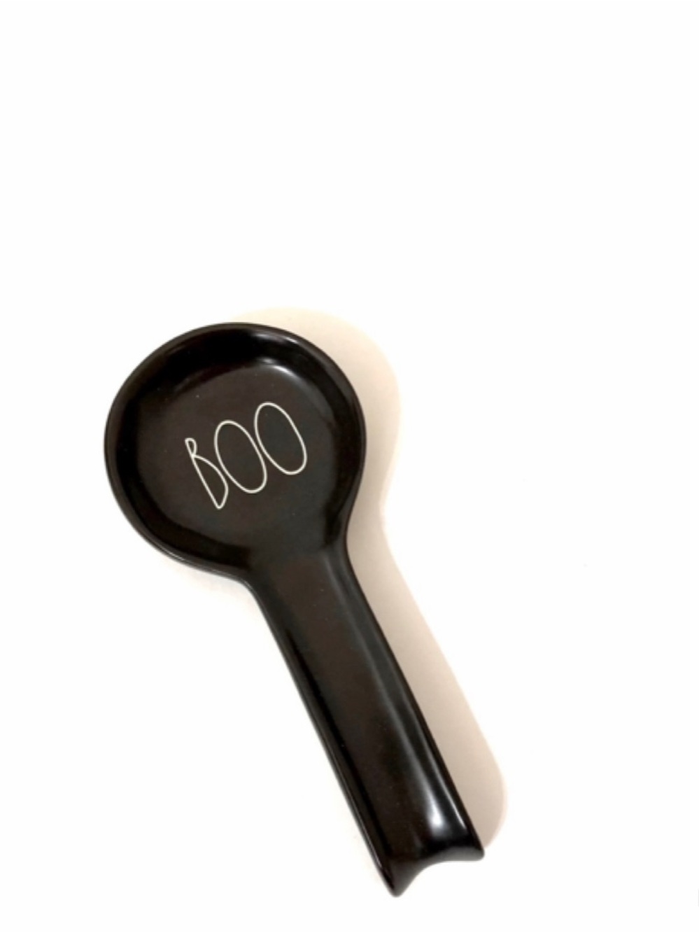 NEW Rae Dunn Black Boo Spoon Rest Halloween 👻